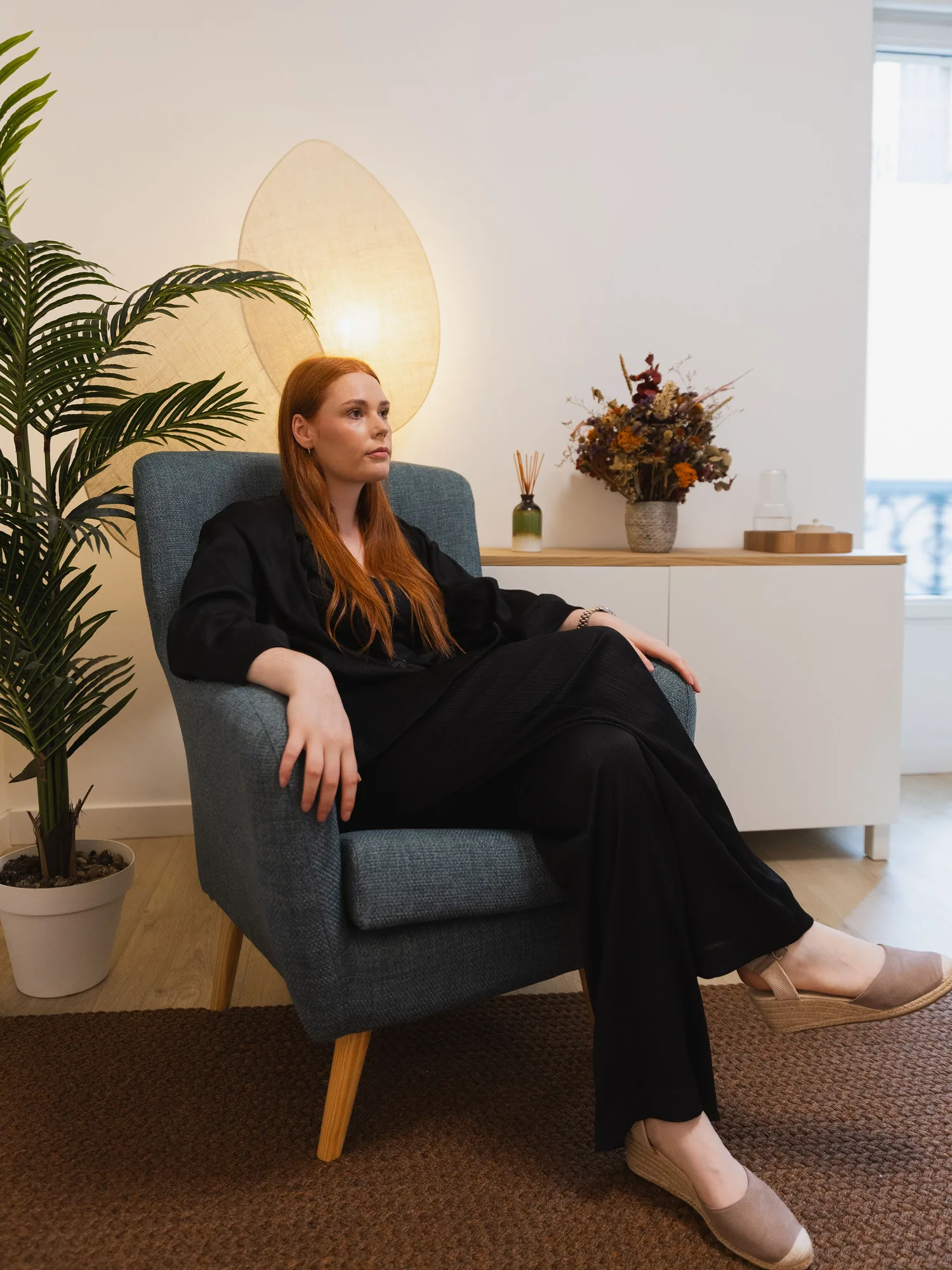 Eva Martínez, psicoterapeuta de pareja, en su despacho